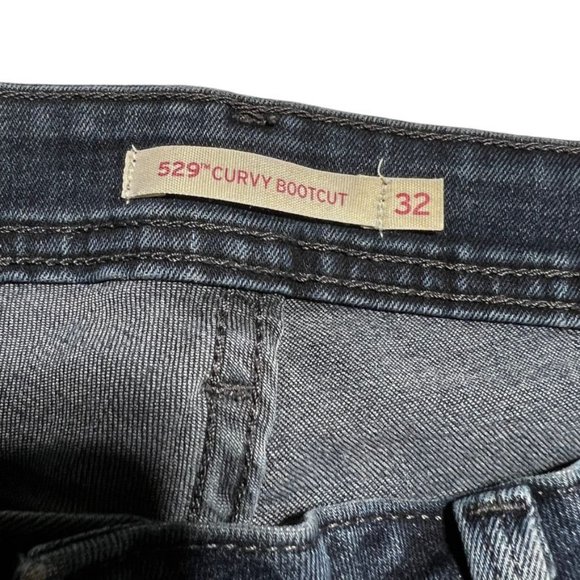 Women's Levi's 529 Curvy Bootcut Blue Waist 32 - Picture 3 of 10